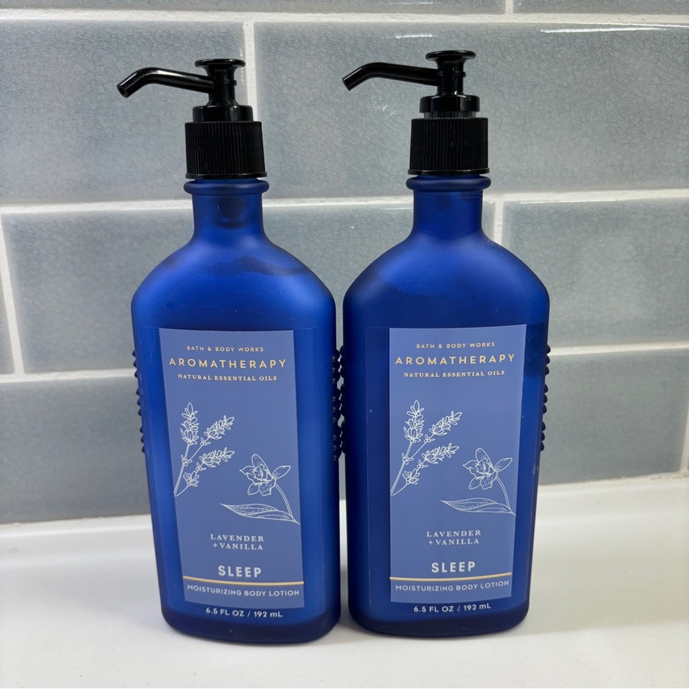 Bath & Body Works Aromatherapy Lavender + Vanilla Body Lotion x2